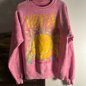 Nirvana Pink Crewneck
